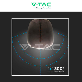 VT-2264 Lampadina LED E27 4W Forma Vaso Filament Vetro V-Tac