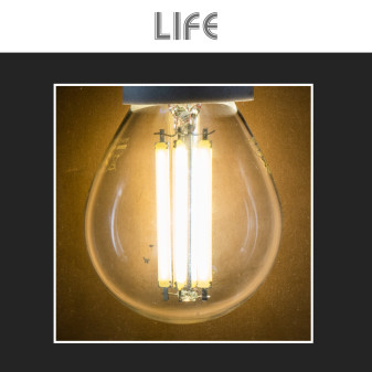 Life Lampadina LED E14 7W P45 MiniGlobo SMD in Vetro