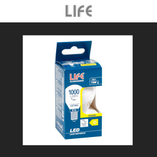 Life Lampadina LED E14 7W P45 Filament MiniGlobo in Vetro