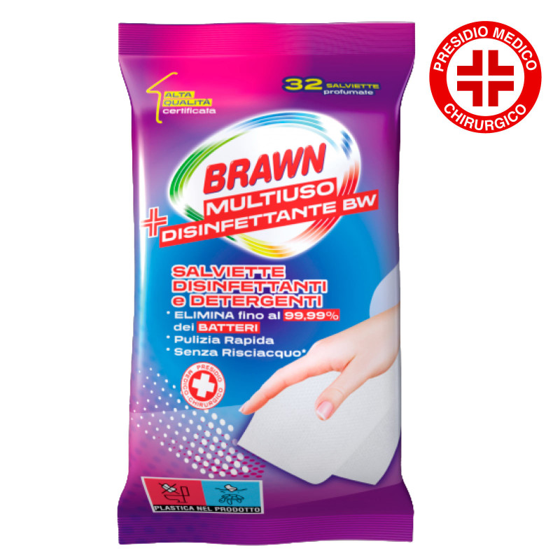 Salviette Detergenti e Disinfettanti Brawn Multiuso BW
