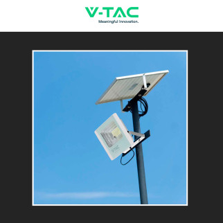 VT-100W Faro LED 35W IP65 Pannello Solare con Telecomando V-Tac