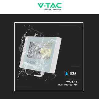 VT-100W Faro LED 35W IP65 Pannello Solare con Telecomando V-Tac