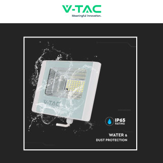 VT-40W Faro LED 16W IP65 Pannello Solare con Telecomando V-Tac