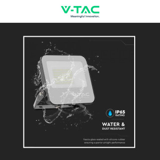 V-Tac VT-4456 Faro LED 50W Faretto SMD IP65 Colore Nero
