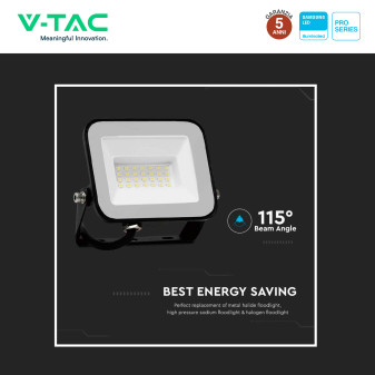 V-Tac Pro VT-44030 Faro LED 30W SMD IP65 nero