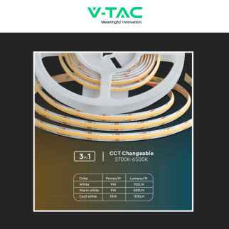 VT-COB-560 V-Tac Striscia LED SMD Flessibile 90W 5mt