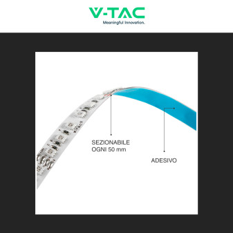 VT-3535-120 Striscia LED Flessibile 60W SMD RGB 120 LED/m 24V - 5m V-Tac