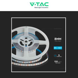VT-3535-120 Striscia LED Flessibile 60W SMD RGB 120 LED/m 24V - 5m V-Tac