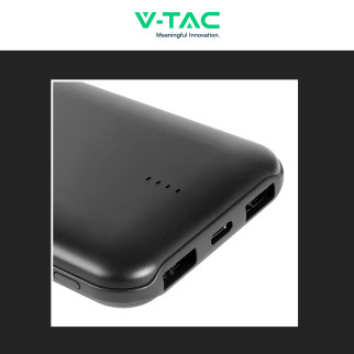 VT-3527 Power Bank 10000mAh Portatile Ricarica Rapida V-Tac