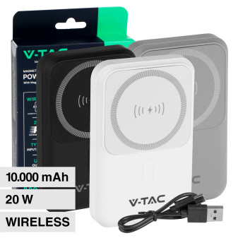 VT-3529 Power Bank a Ricarica Rapida 10000mAh MagSafe V-Tac