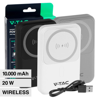 VT-3529 Power Bank a Ricarica Rapida 10000mAh MagSafe V-Tac