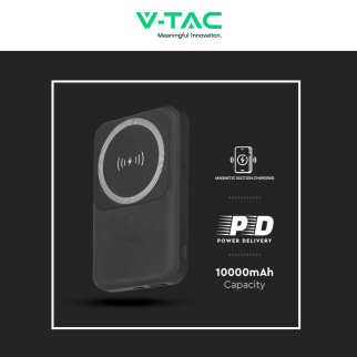 VT-3529 Power Bank a Ricarica Rapida 10000mAh MagSafe V-Tac