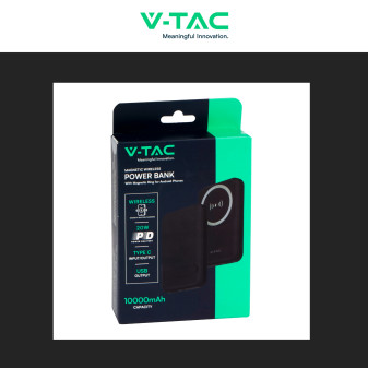 VT-3529 Power Bank a Ricarica Rapida 10000mAh MagSafe V-Tac
