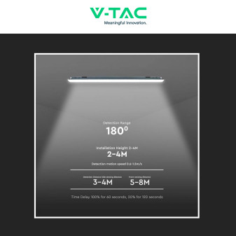 VT-1253S Tubo Plafoniera LED SMD 36W IP65 120cm V-Tac