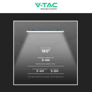 VT-1253S Tubo Plafoniera LED SMD 36W IP65 120cm V-Tac