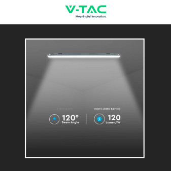 VT-1254 Tubo Plafoniera LED SMD 48W IP65 150cm V-Tac