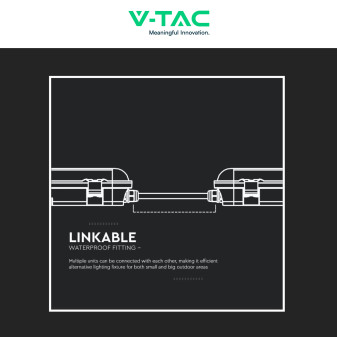 VT-1254 Tubo Plafoniera LED SMD 48W IP65 150cm V-Tac
