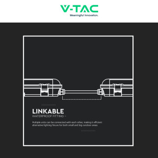 VT-1254 Tubo Plafoniera LED SMD 48W IP65 150cm V-Tac