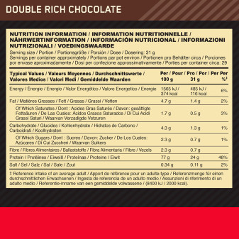 Gold Standard Proteine Doppio Cioccolato Optimum Nutrition