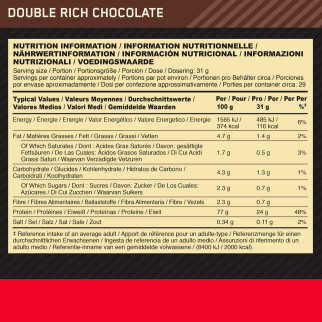 Gold Standard Proteine Doppio Cioccolato Optimum Nutrition