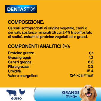 42 Stick per Igiene Orale del Cane Pedigree Dentastix Large