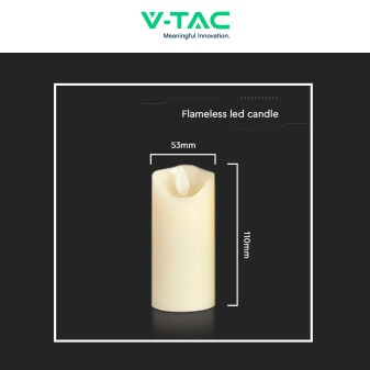 VT-7568 Lampada LED da Tavolo Effetto Candela 53x110mm V-Tac
