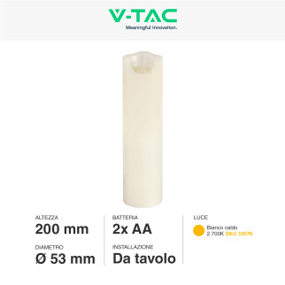 VT-7568 Lampada LED Tavolo Effetto Candela V-Tac - SKU 10573