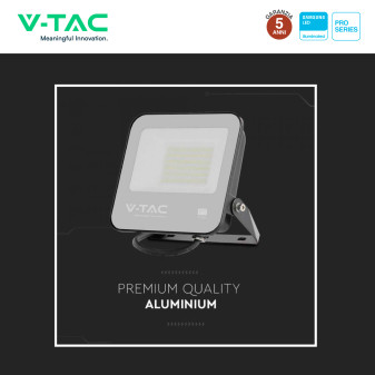 VT-4455 Faro LED 50W SMD IP65 Chip Samsung Colore Nero V-Tac Pro