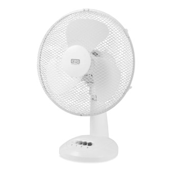 Ventilatore Oscillante da Tavolo 40W a 3 Pale Colore Bianco CFG
