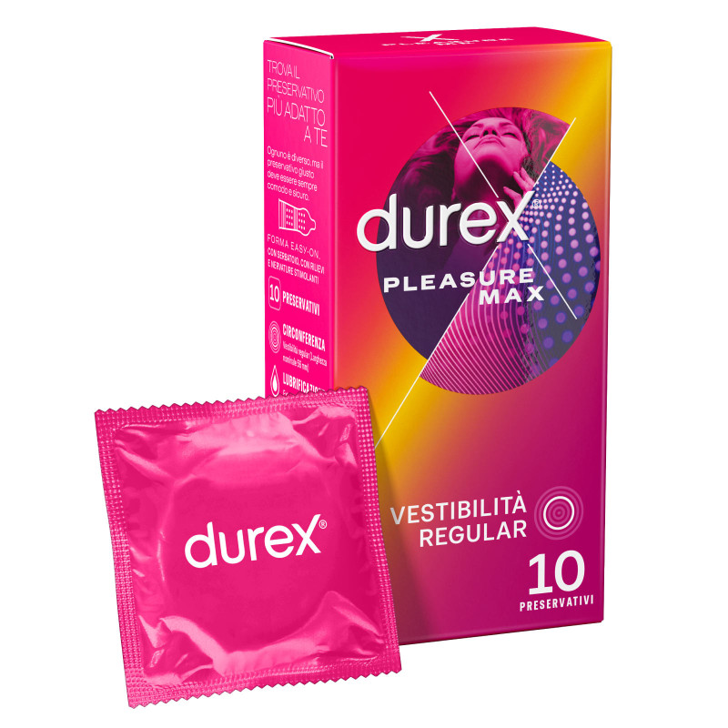 Preservativi Durex Pleasure Max con Rilievi Stimolanti 10pz