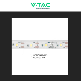 VT-2835 Striscia LED SMD con Pannello Solare e Telecomando 6W V-Tac