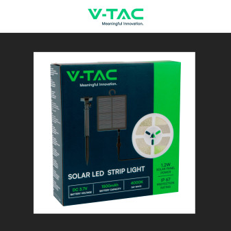VT-2835 Striscia LED SMD con Pannello Solare e Telecomando 6W V-Tac