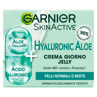 Crema Giorno Jelly Hyaluronic Aloe Vera Idrata 48H Garnier
