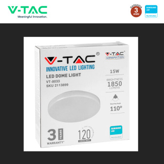 VT-8033RD Plafoniera LED Rotonda 15W SMD Chip Samsung V-Tac