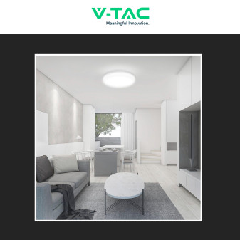 VT-8618S Plafoniera LED Sensore 18W SMD IP44 Bianca V-Tac