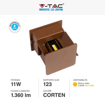 VT-759-12 Lampada LED da Muro 11W SMD Applique IP65 V-Tac
