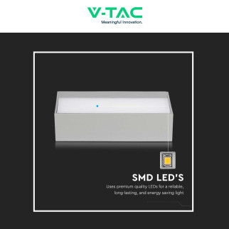 VT-8056 Lampada LED da Muro 9W SMD IP65 Colore Grigio V-Tac