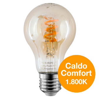 VT-2154 Lampadina LED E27 4W A60 Vetro Ambrato V-Tac