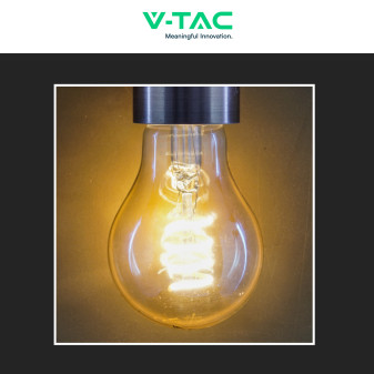 VT-2154 Lampadina LED E27 4W A60 Vetro Ambrato V-Tac