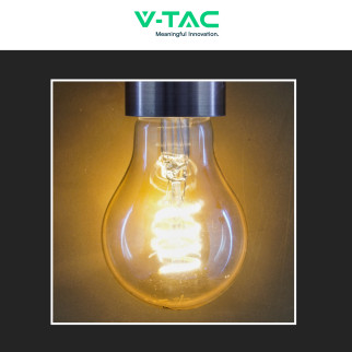 VT-2154 Lampadina LED E27 4W A60 Vetro Ambrato V-Tac