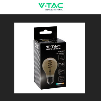 VT-2154 Lampadina LED E27 4W A60 Vetro Ambrato V-Tac