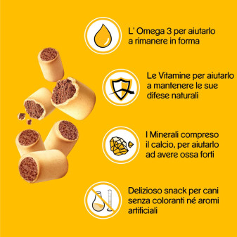 Biscotti Ripieni Carne Cani 500g Pedigree Markies