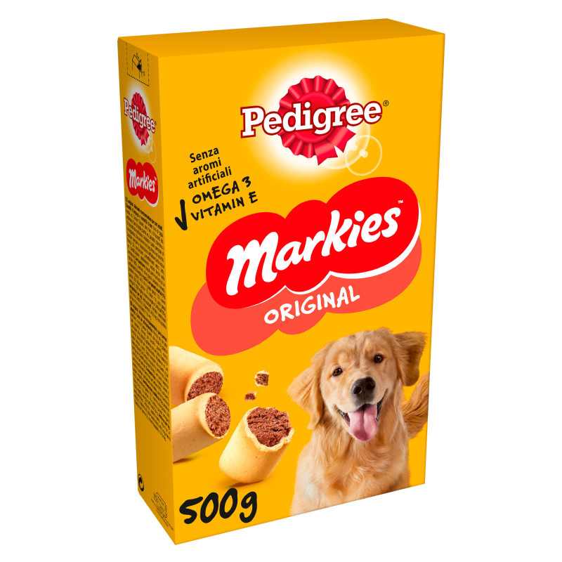 Biscotti Ripieni Carne Cani 500g Pedigree Markies