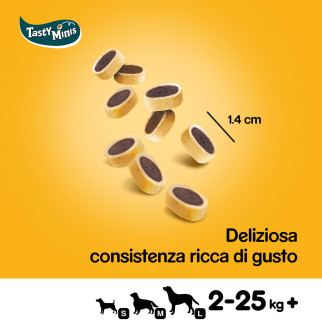 Tasty Minis Biscottini Gusto Manzo e Formaggio per Cani 140g Pedigree