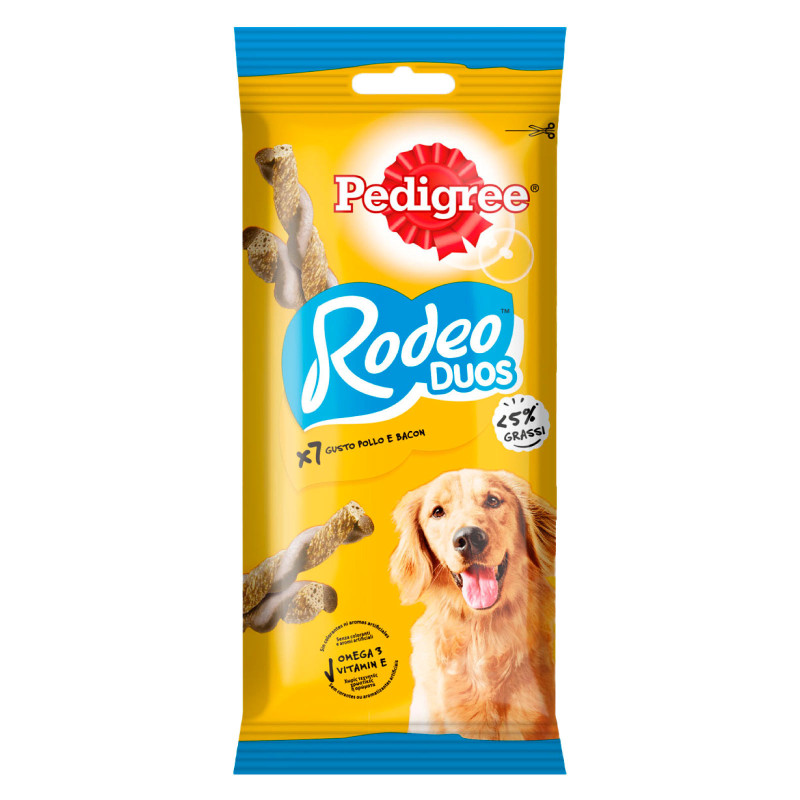 Rodeo Duos Gusto Pollo e Bacon per Cani per Cani 7 Stick Pedigree
