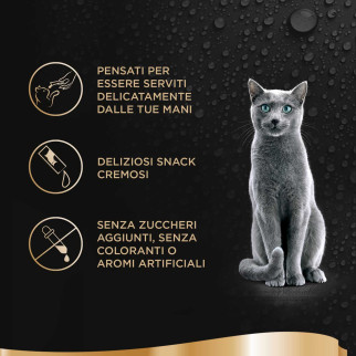 Sheba Creamy Snacks con Pollo per Gatti 4x
