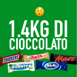 Snack Misti Mars Snickers Twix Bounty MilkyWay 1,4Kg Minis Mixed