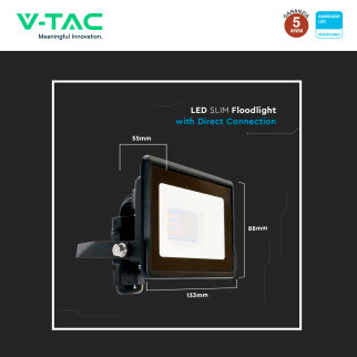 VT-118 Faro LED 10W SMD Chip Samsung IP65 V-Tac