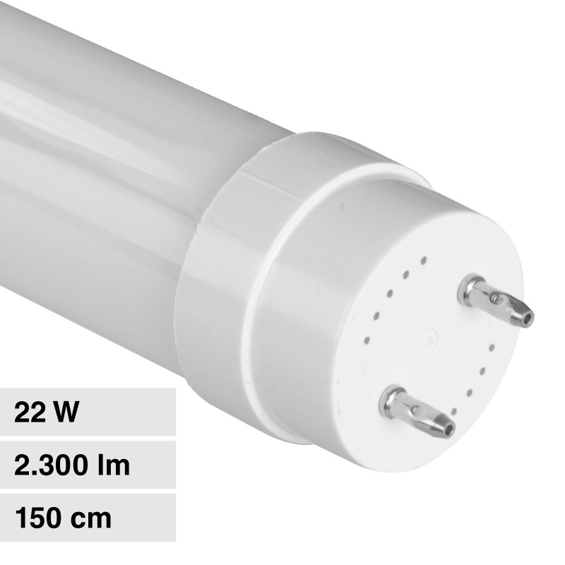 Tubo LED SMD Vetro Satinato T8 G13 22W 150cm Life