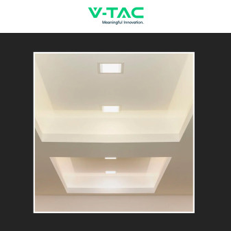 VT-3107 Mini Pannello LED SMD Quadrato 36W da Incasso con Driver V-Tac